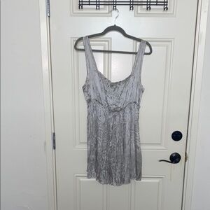 White House Black Market Gray Dress